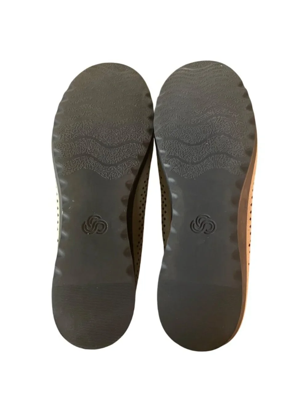 Clarks Cloudsteppers Caddel Trail Platform Wedge Slip Ons Sz 7.5 Lasercut